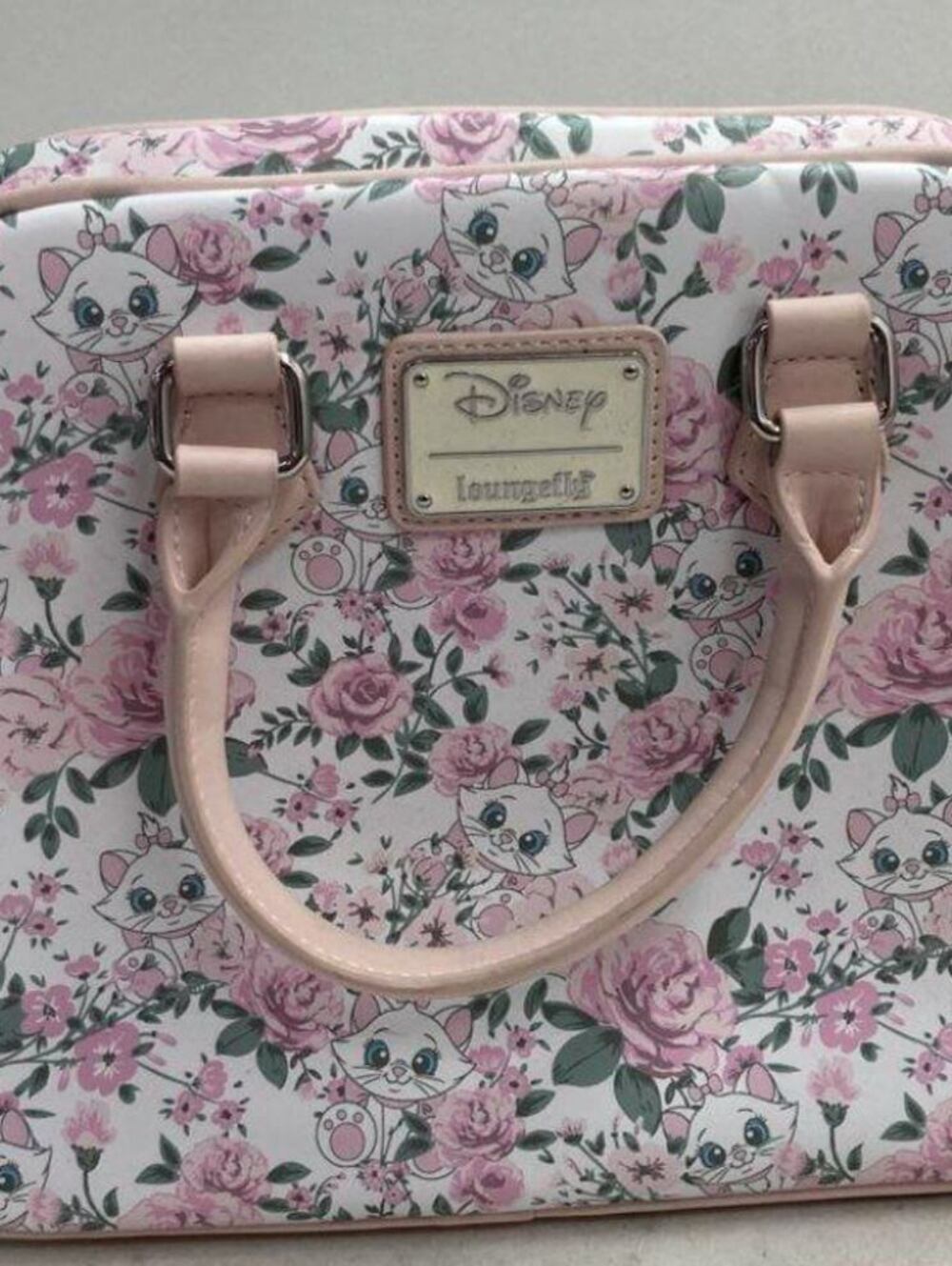 Loungefly Disney The Aristocats Marie Floral Pink Satchel Crossbody NWOT